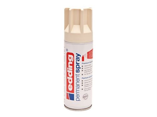 edding Premium 5200 - Peinture en spray - peinture acrylique - light ivory - mat - 200 ml