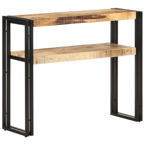 Vidaxl Table Console - Bois De Manguier Brut - Image 3