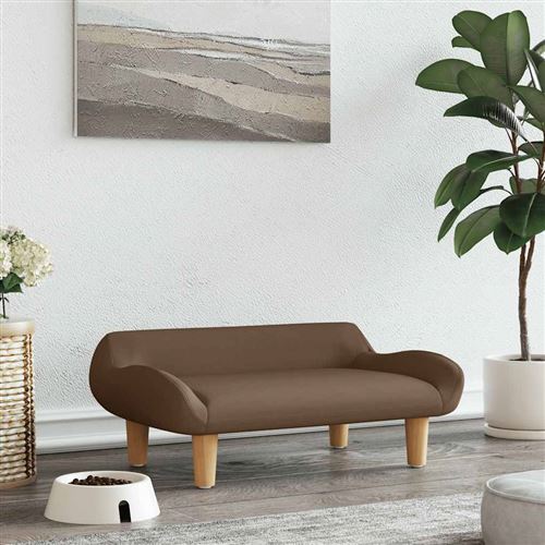 vidaXL Lit pour chien marron 70x40x24 cm
