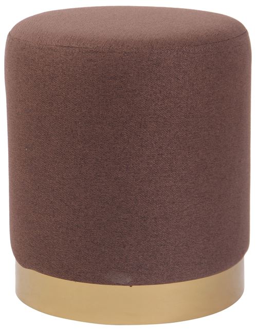 Tabouret bas Repose-pieds élégant Nanning , Marron/Tissu
