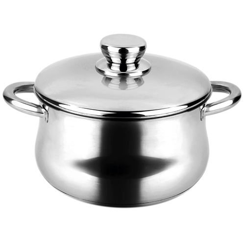 Fagor Silverinox Cooking Pot With Lid 24 Cm Argent&eacute;