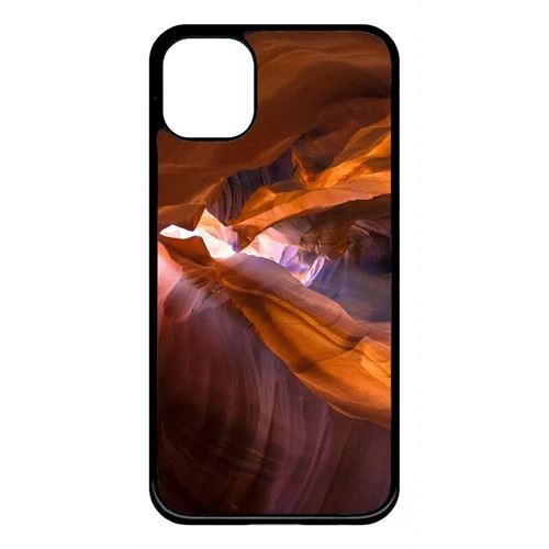 Coque My-Kase pour iPhone 11 - grotte fantastique - Plastique Noir