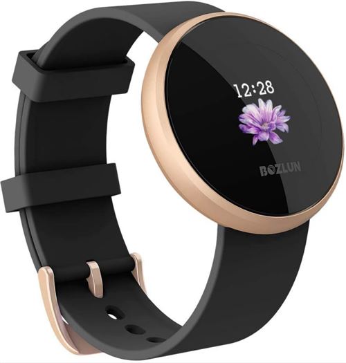Montre connectée Chronus RB36 IP68 Étanche Fitness Tracker-Noir-Chronus