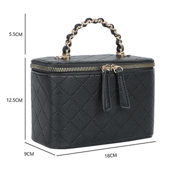 Sac à Main Pour Femme Vionna Bi-Matière Avec Anses Rigides Et Fermoir Tournant Gallantry Noir