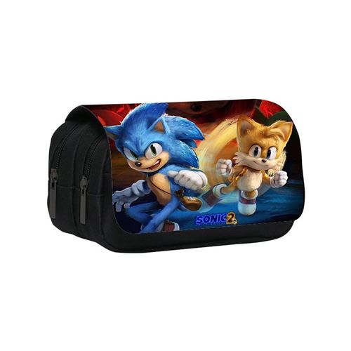 Trousse à crayon Sonic The Hedgehog pour Garçon et Filles (PC5437) 20x10x7.5 cm Multicolore