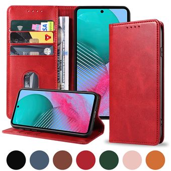 Housse rouge pour Samsung Galaxy S25 Plus / S25+ 5G Etui de Protection Portefeuille à Rabat avec Porte Cartes XEPTIO case - 1