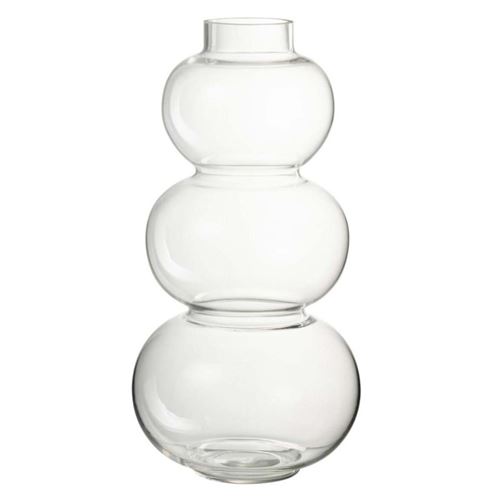 Non Communiqué Transparent Vase Design En Verre "Boule" 36Cm