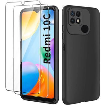 Coque De Protection + 2 Verres Trempés Pour Xiaomi Redmi 10C - Pack Complet Neuf