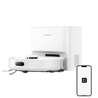 Aspirateur robot dreame D20 Air Plus avec une aspiration de 20 000 Pa,Station de vidange pour voiture.Autonomie de 120 jours,système anti-emmêlement,nettoyage des bords et des coins,nettoyage en profondeur des tapis et navigation intelligente - 1