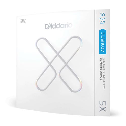 Non Communiqué Bronze D'addario And Co Xsabr1047-12 Xs 80/20 12 Cordes 10-47 Light Jeux Folk 12 Cordes