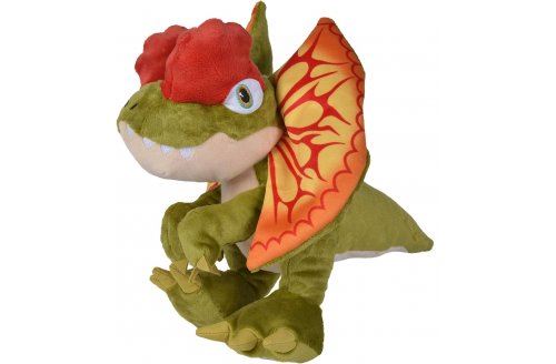 peluche dinosaure dilophosaurus 27 cm - dino jurassic world - set doudou enfant