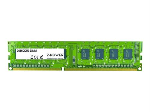 2-Power - DDR3 - module - 2 GB - DIMM 240-pins - 1333 MHz / PC3-10600 - CL9 - niet-gebufferd - niet-ECC