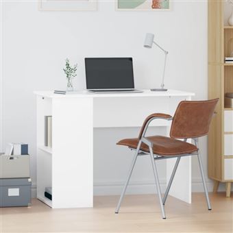 Bureau Blanc 100x55x75 cm Bois d'ingénierie - 1
