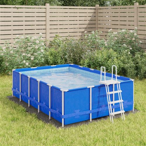 vidaXL Bâche de Piscine, Tapis de Sol Rond, Couverture de Piscine, Protection de Piscine Jardin Terrasse, Gris Clair 300x220 cm Géotextile Polyester