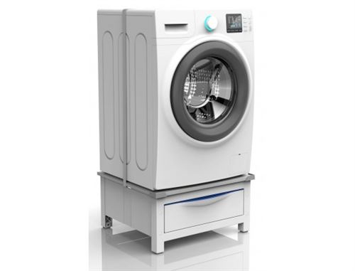 vidaXL Socle pour machine à laver Blanc - La Poste