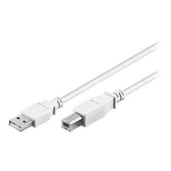 goobay - Câble USB - USB type B (P) pour USB (P) - USB 2.0 - 1 m - blanc - 1