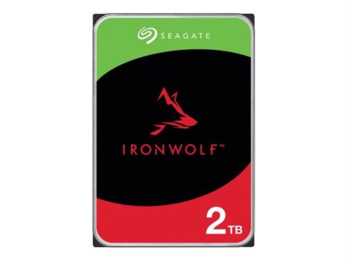 Seagate Ironwolf St2000Vn003 - Disque Dur - 2To - Interne - 3.5" - Sata 6Gb/S - 5400 Tours/Min - Mémoire Tampon : 256 Mo - Avec 3 Ans De Seagate Rescue Data Recovery