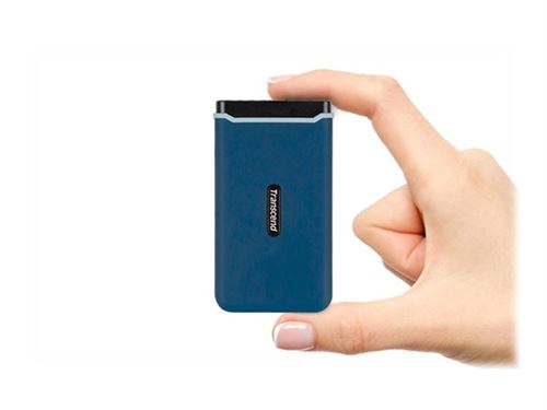 Transcend ESD350C - SSD - 250 GB - extern (draagbaar) - M.2 - USB 3.1 Gen 2 - marineblauw