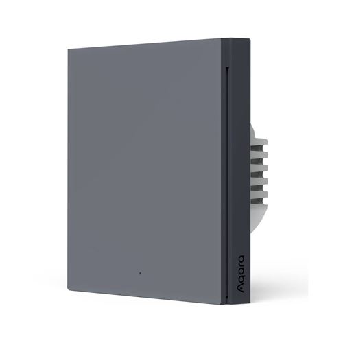 Interrupteur mural connecté Aqara H1 EU Zigbee 3.0 sans neutre Gris Plastique 8x8x4cm 3W