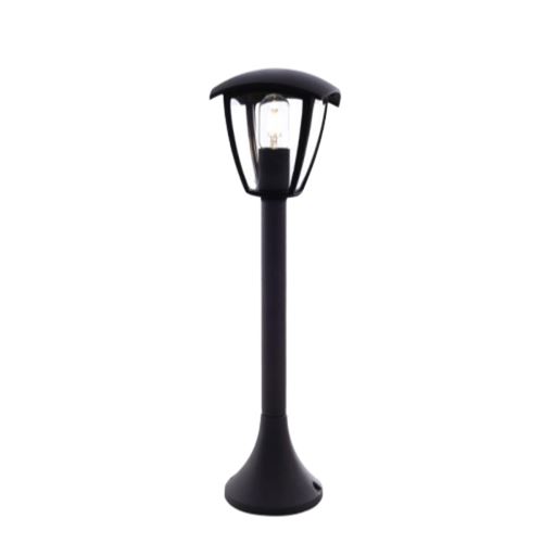 Lanterne Extérieure Noire mate 60cm pour Ampoule E27 - SILAMP