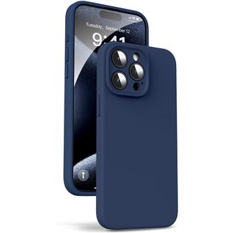 Coque Silicone Little Boutik Pour IPhone 15 Pro - Couleur Bleu Nuit - Protection Anti-Choc Et Anti-Rayures