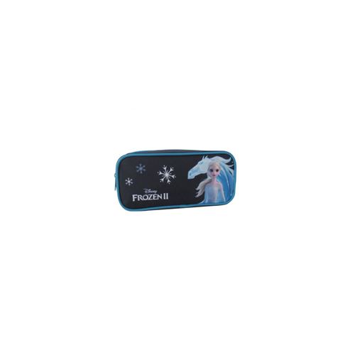 LA REINE DES NEIGES Trousse Scolaire 1 Compartiment Bleu Marine