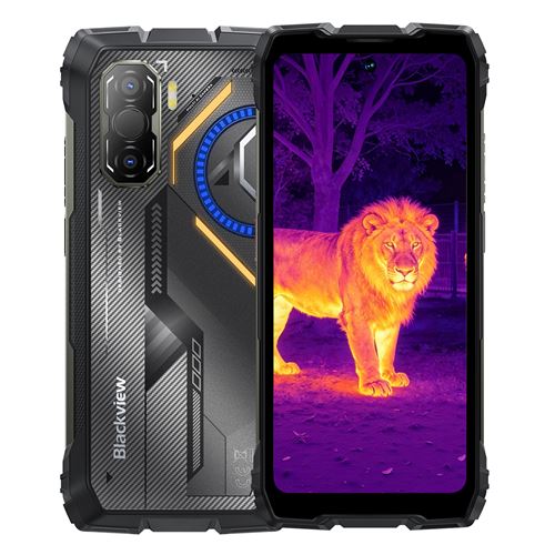 Blackview Rock 1 Pro Téléphone Portable Incassable Double Écran 6.56" 24Go+256Go 15000Mah Android 16 Nfc,Dual Sim - Noir