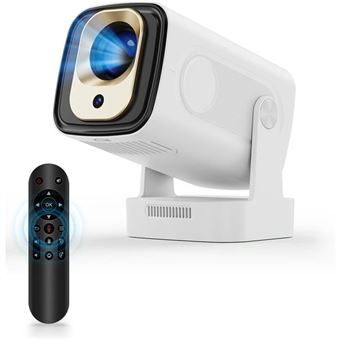 Mini Projecteur 4K Android Wifi6/Bt5.4 - Rotation 180° - Auto Focus - Télécommande Souris Air - 1