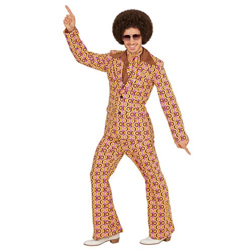 D&eacute;guisement - Groovy Disco - Ann&eacute;es 70 - Veste et pantalon - Motifs psych&eacute;d&eacute;liques