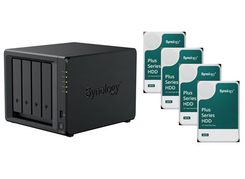 Serveur NAS Synology DS425+ (2Go RAM) avec 4x 16To HAT PLUS