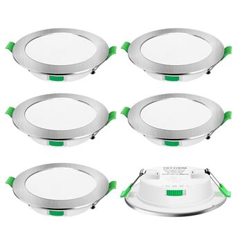 ALUSSO LIGHTING Spots LED encastrables, 230V, dimmables, 12 W, 1200 lm, haute luminosité, 3CCT, spots ultra plats pour plafond, - Maison