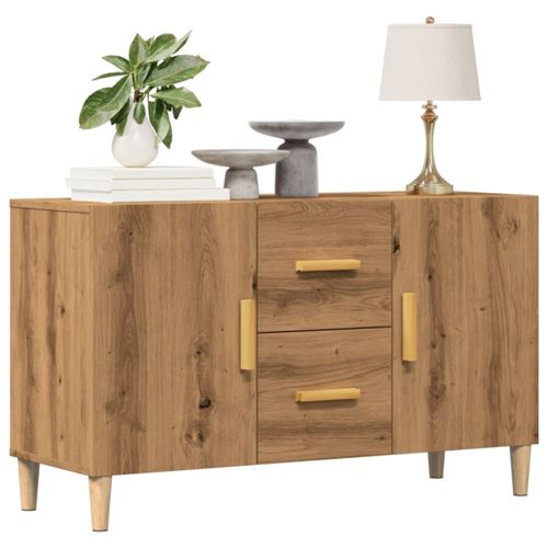 VIDAXL - Buffet - Chêne - 100x36x60 cm - Image 2