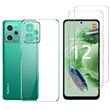 Coque pour Xiaomi Redmi Note 12 5G et 2 Verres Trempé Film Protection Ecran Phonillico®