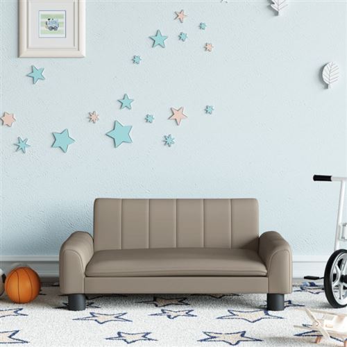 vidaXL Canapé pour enfants cappuccino 70x45x30 cm similicuir