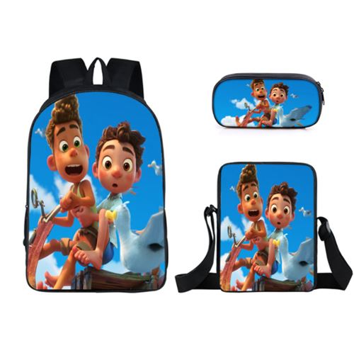 Set de 3 pièces Sacs à Dos luca paguro Bleu 011