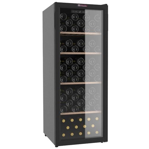 La Sommelière Service SLS106 - Cave à vin - largeur : 49 cm - profondeur : 57.5 cm - hauteur : 127.5 cm - 201 litres - classe G - noir
