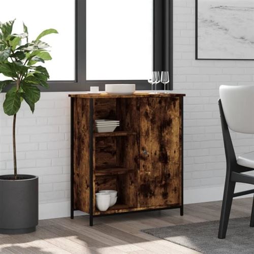 Vidaxl Buffet - Chêne Fumé 70X30x80 Cm - Image 3