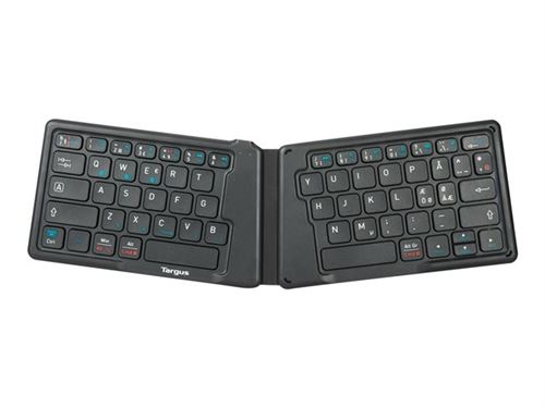 Targus - Clavier - antimicrobienne - sans fil - Bluetooth 5.1 - QWERTY - Nordique - noir - B2B