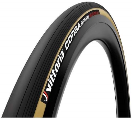 Vittoria Boyau Corsa Speed 28-25MM Graphene 2.0 N/Beige Adulte Unisexe, Noir, Taille Unique
