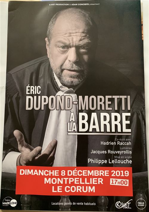 Eric DUPOND-MORETTI - à la Barre - 40x60cm - Affiche État correct - N/A reconditionné disponible sur Fnac