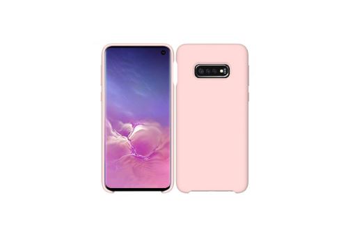 IBROZ Coque Silicone Soft Touch rose pour Samsung Galaxy S10e