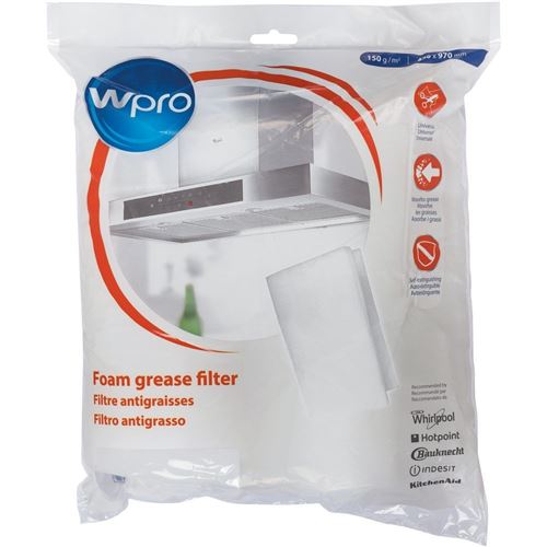 Filtre 2 en 1 antiodeurs et anti-graisse en mousse à découper Accessoires et entretien 484000008523 WPRO - 52307