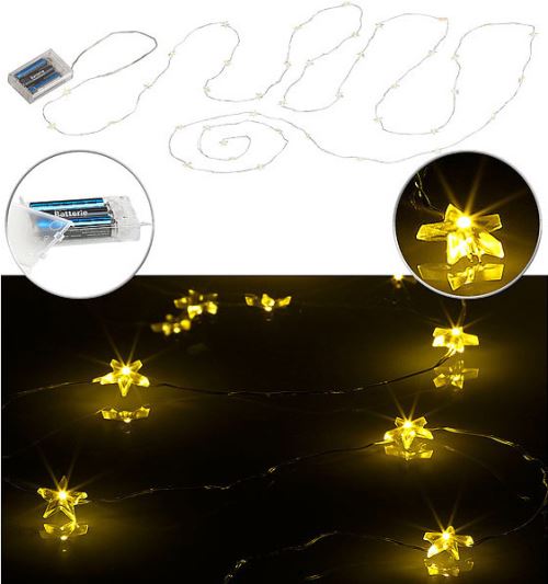 Guirlande lumineuse étoilée 40 LED / 4 m