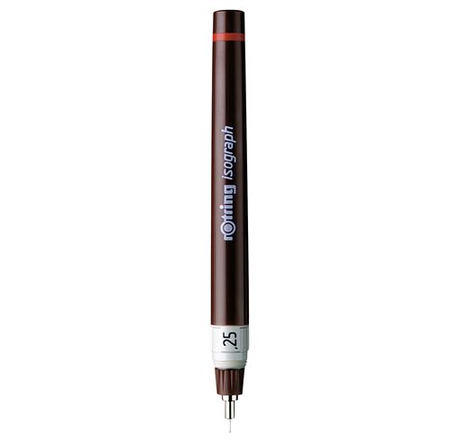 Rotring Marron Stylo De Dessin Technique Isograph, 0,25 Mm