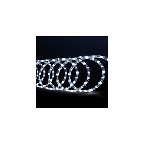 Tube lumineux guirlande à LED 40m - Blanc froid - 8 fonctions