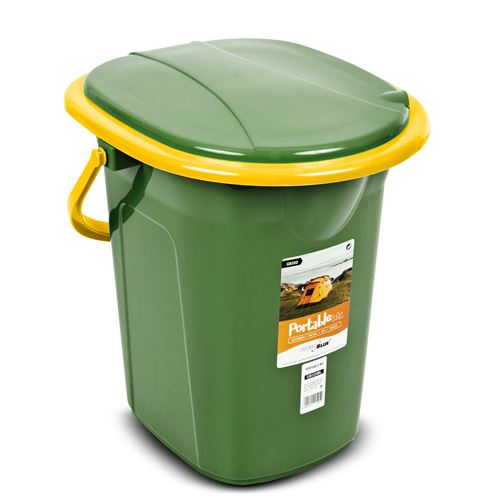 Draagbaar toilet, campingtoilet, toeristenemmer WC 19L GB320 GreenBlue