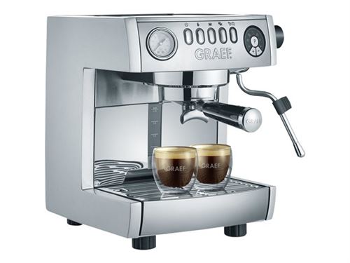 Graef Family ES 850 marchesa - Machine à café avec buse vapeur Cappuccino - argent brillant