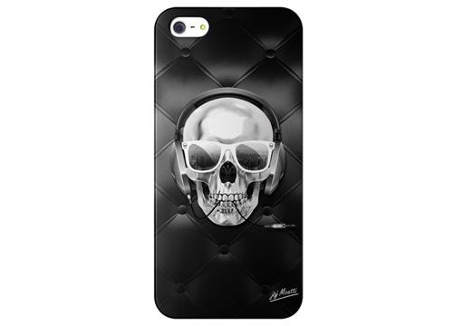 Coque motif Skull DJ iPhone 5 Collection J&j Moatti coloris noir