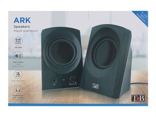 T'nB ARK - Haut-parleurs - pour PC - 3 Watt - noir
