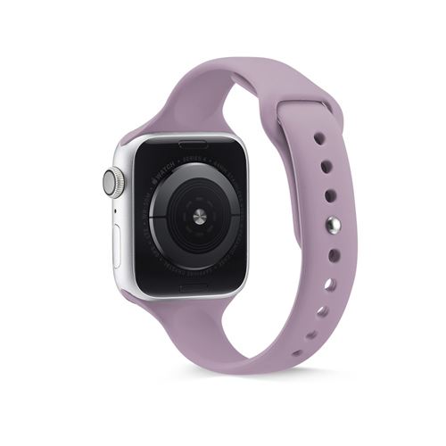 Bracelet en silicone sangle fine et étroite violet foncé pour votre Apple Watch Series 5/4 40mm/Series 3/2/1 38mm
